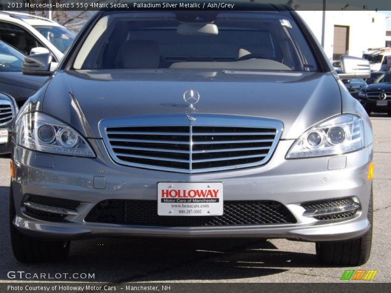 Palladium Silver Metallic / Ash/Grey 2013 Mercedes-Benz S 550 4Matic Sedan