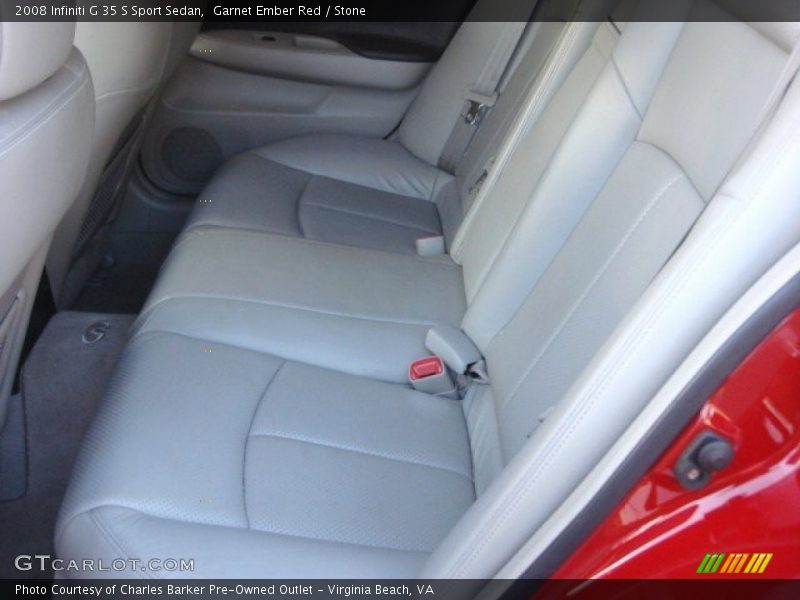 Garnet Ember Red / Stone 2008 Infiniti G 35 S Sport Sedan