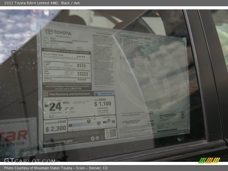 Black / Ash 2012 Toyota RAV4 Limited 4WD