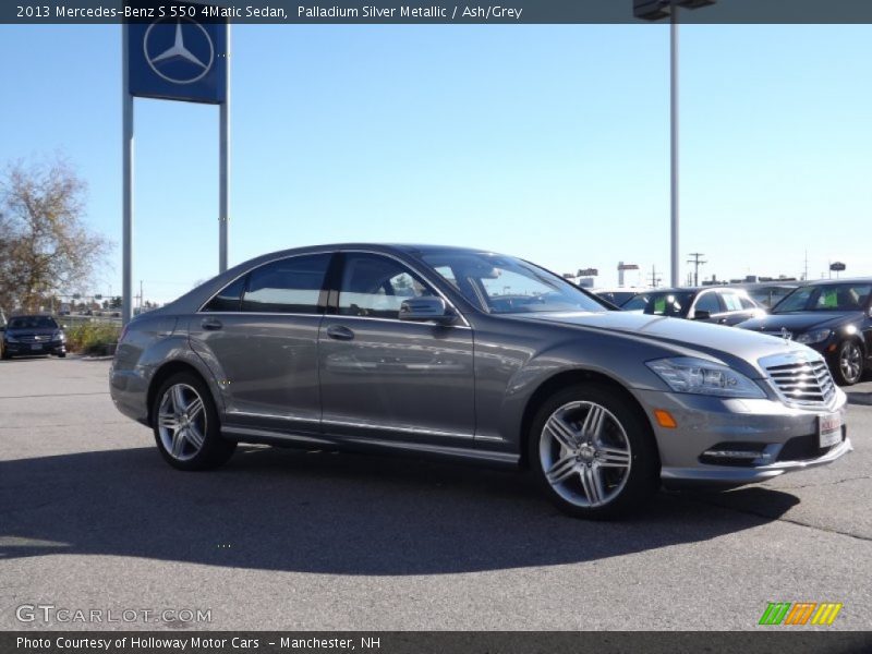 Palladium Silver Metallic / Ash/Grey 2013 Mercedes-Benz S 550 4Matic Sedan