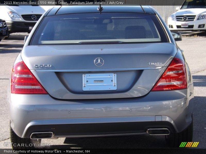 Palladium Silver Metallic / Ash/Grey 2013 Mercedes-Benz S 550 4Matic Sedan