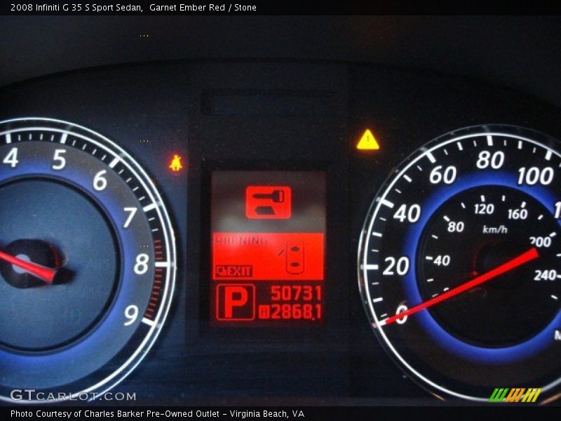 Garnet Ember Red / Stone 2008 Infiniti G 35 S Sport Sedan