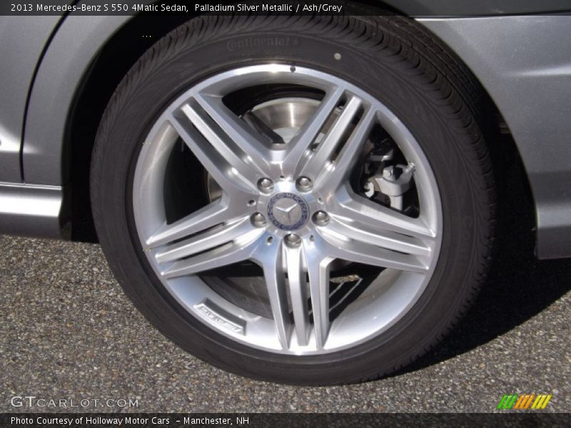Palladium Silver Metallic / Ash/Grey 2013 Mercedes-Benz S 550 4Matic Sedan
