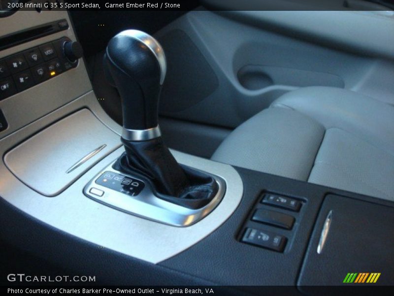 Garnet Ember Red / Stone 2008 Infiniti G 35 S Sport Sedan