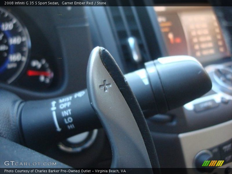 Garnet Ember Red / Stone 2008 Infiniti G 35 S Sport Sedan