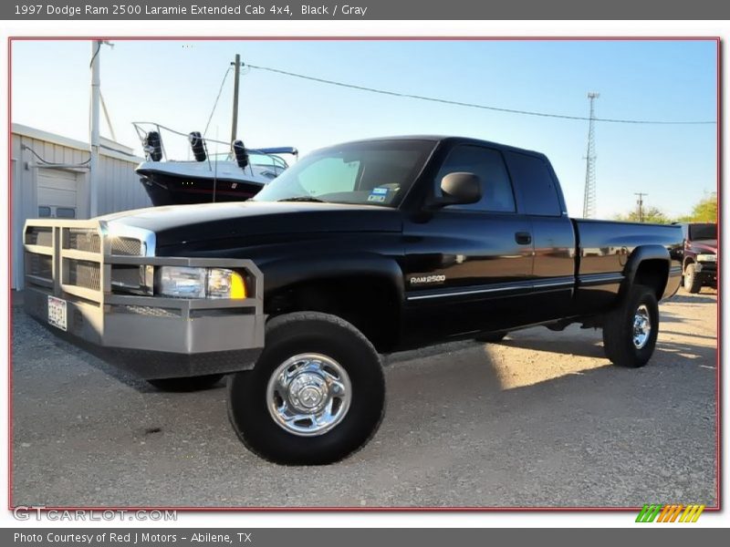 Black / Gray 1997 Dodge Ram 2500 Laramie Extended Cab 4x4