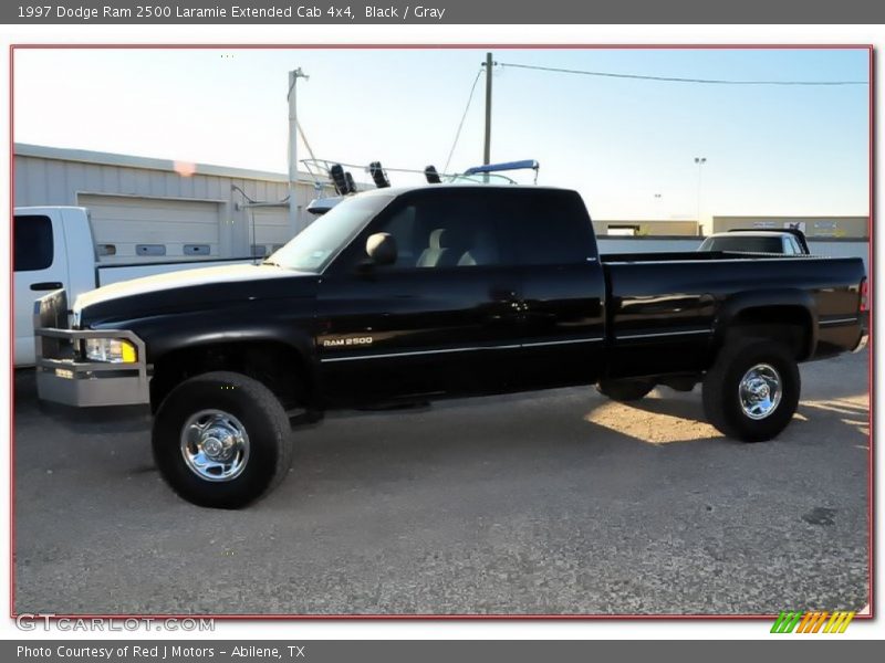 Black / Gray 1997 Dodge Ram 2500 Laramie Extended Cab 4x4
