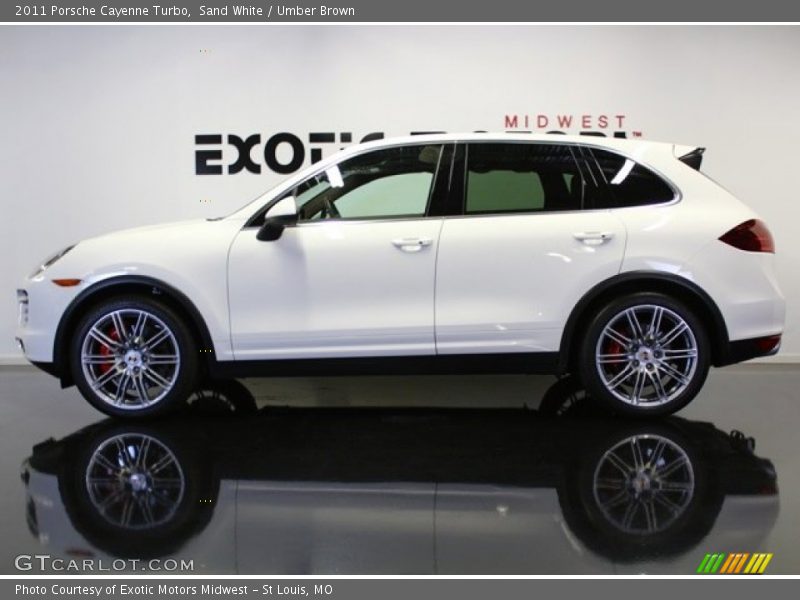 Sand White / Umber Brown 2011 Porsche Cayenne Turbo