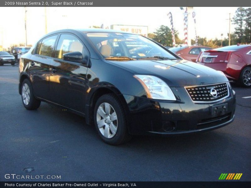 Super Black / Charcoal 2009 Nissan Sentra 2.0
