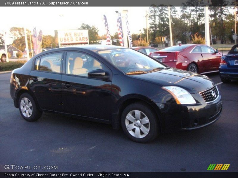 Super Black / Charcoal 2009 Nissan Sentra 2.0