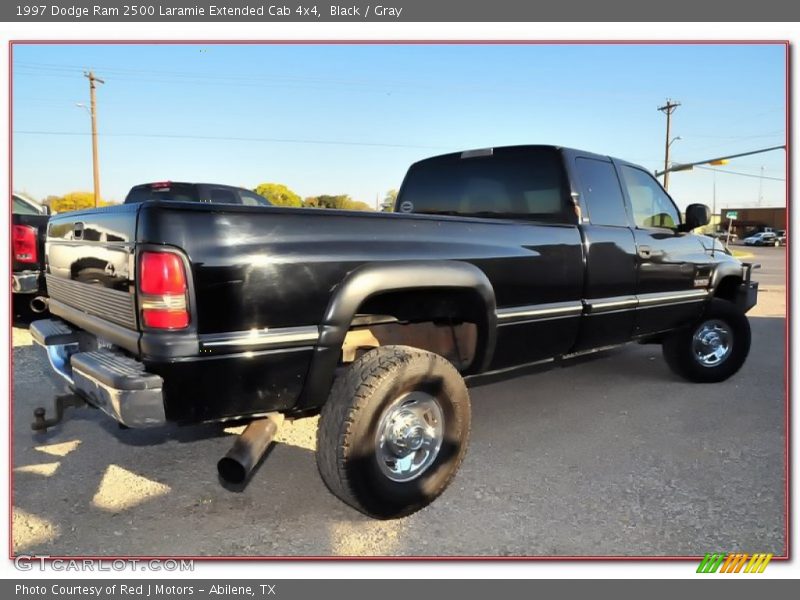 Black / Gray 1997 Dodge Ram 2500 Laramie Extended Cab 4x4