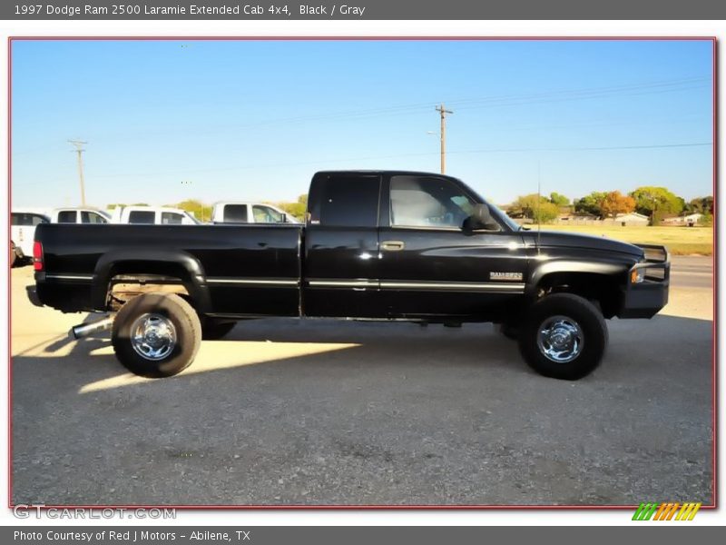 Black / Gray 1997 Dodge Ram 2500 Laramie Extended Cab 4x4