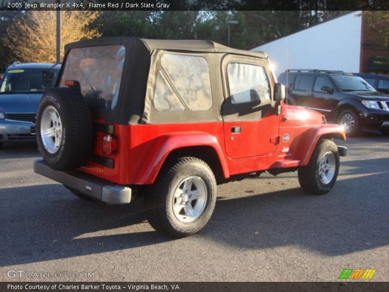 Flame Red / Dark Slate Gray 2005 Jeep Wrangler X 4x4
