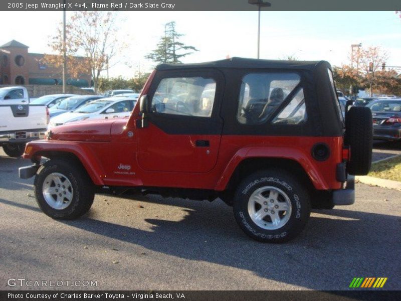 Flame Red / Dark Slate Gray 2005 Jeep Wrangler X 4x4