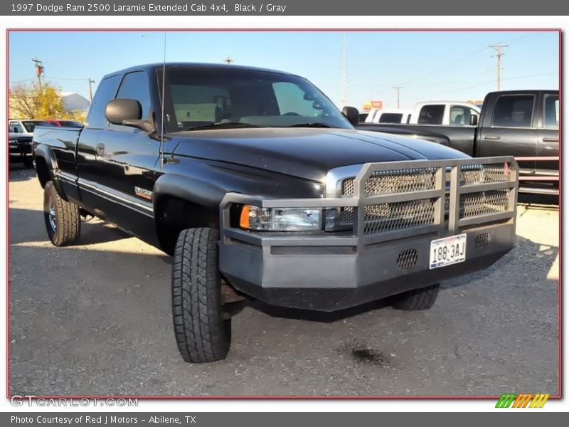 Black / Gray 1997 Dodge Ram 2500 Laramie Extended Cab 4x4