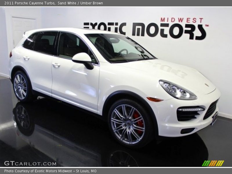 Sand White / Umber Brown 2011 Porsche Cayenne Turbo