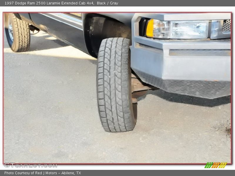 Black / Gray 1997 Dodge Ram 2500 Laramie Extended Cab 4x4
