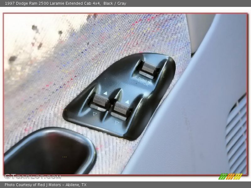 Black / Gray 1997 Dodge Ram 2500 Laramie Extended Cab 4x4