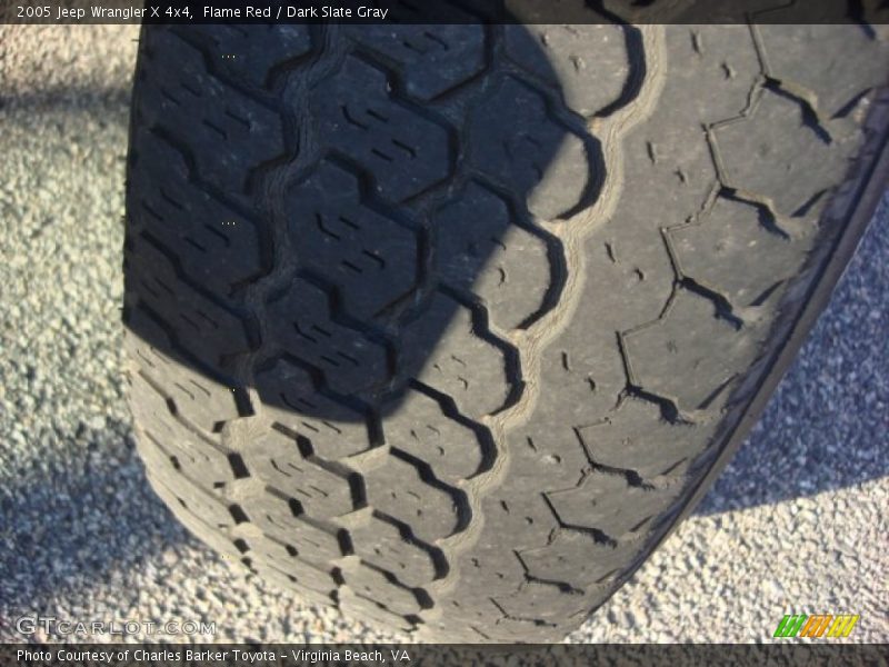 Flame Red / Dark Slate Gray 2005 Jeep Wrangler X 4x4