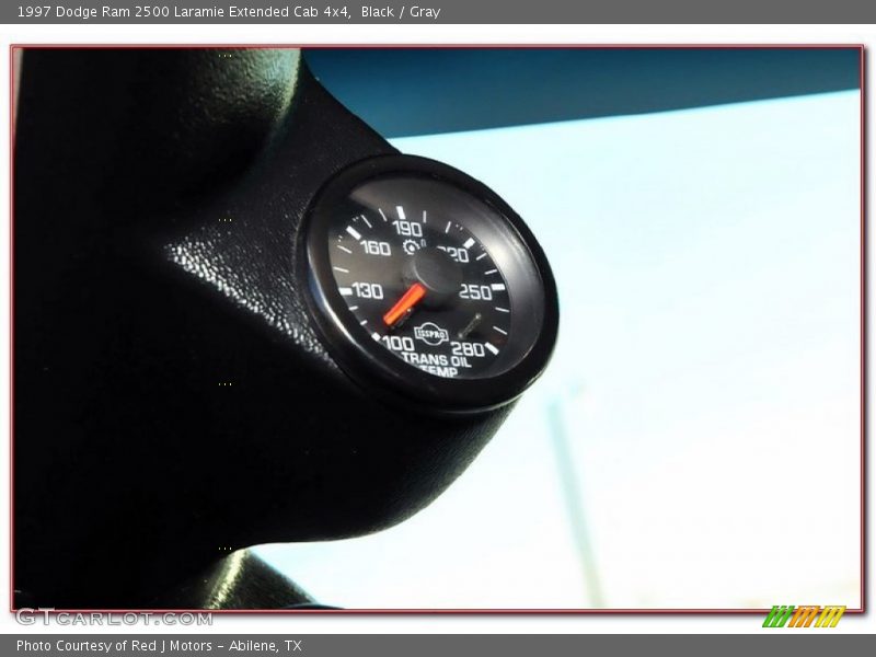 Black / Gray 1997 Dodge Ram 2500 Laramie Extended Cab 4x4