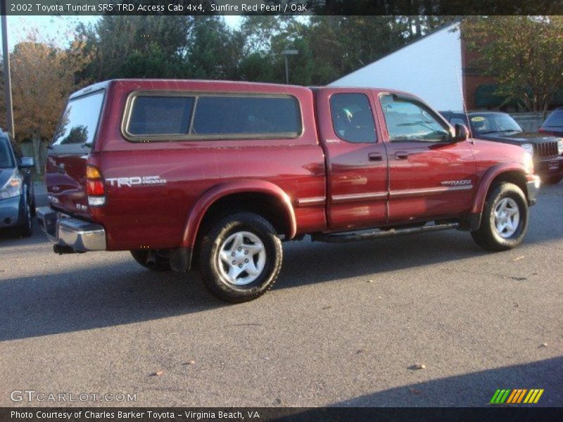 Sunfire Red Pearl / Oak 2002 Toyota Tundra SR5 TRD Access Cab 4x4