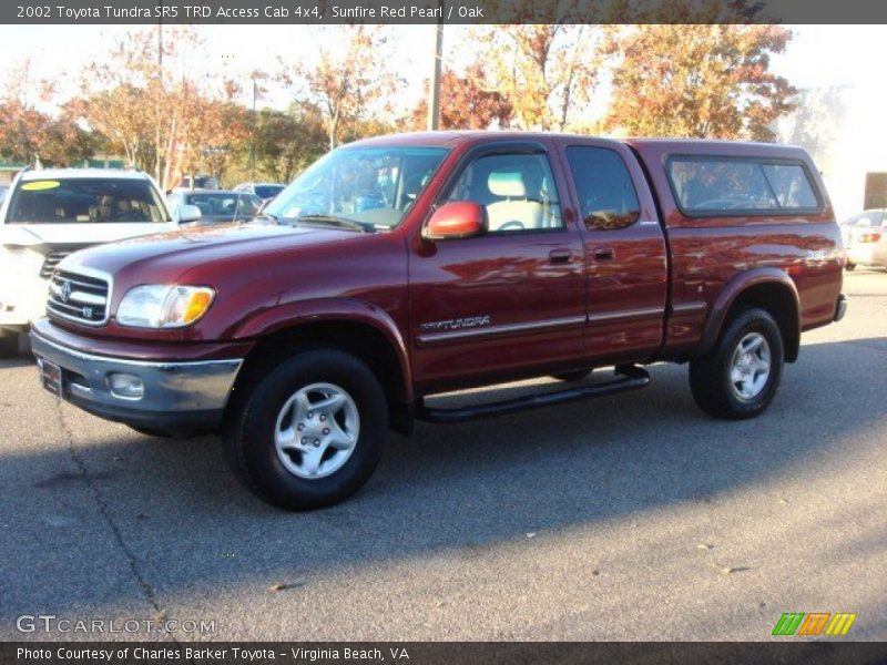 Sunfire Red Pearl / Oak 2002 Toyota Tundra SR5 TRD Access Cab 4x4