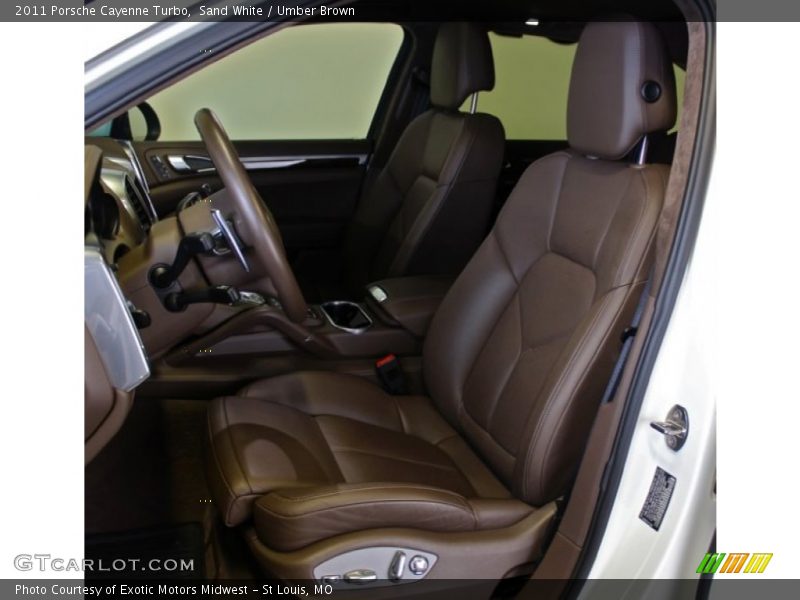 Front Seat of 2011 Cayenne Turbo