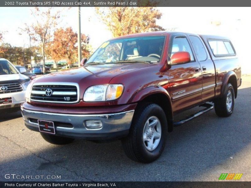 Sunfire Red Pearl / Oak 2002 Toyota Tundra SR5 TRD Access Cab 4x4