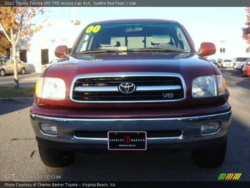 Sunfire Red Pearl / Oak 2002 Toyota Tundra SR5 TRD Access Cab 4x4