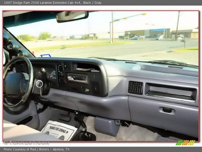 Black / Gray 1997 Dodge Ram 2500 Laramie Extended Cab 4x4