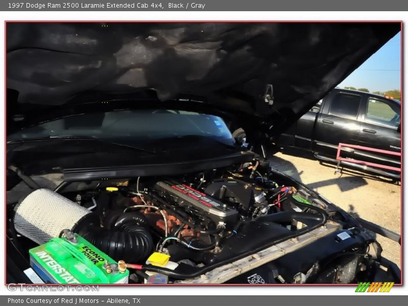 Black / Gray 1997 Dodge Ram 2500 Laramie Extended Cab 4x4