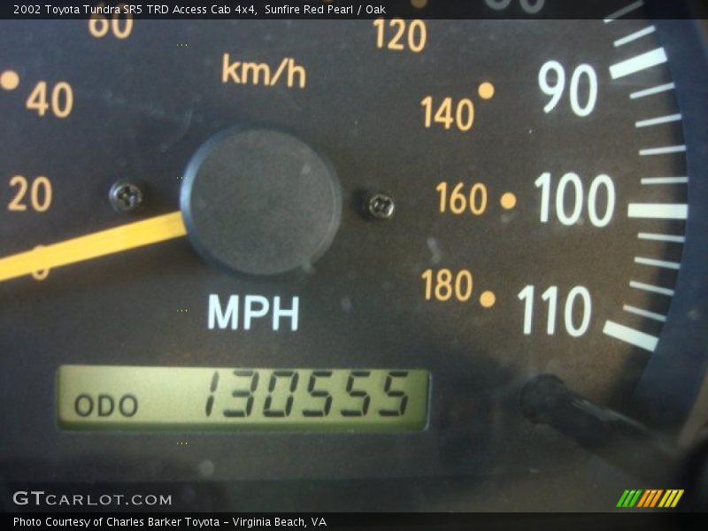 Sunfire Red Pearl / Oak 2002 Toyota Tundra SR5 TRD Access Cab 4x4