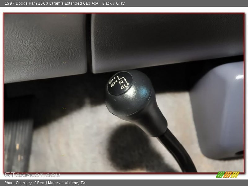 Black / Gray 1997 Dodge Ram 2500 Laramie Extended Cab 4x4
