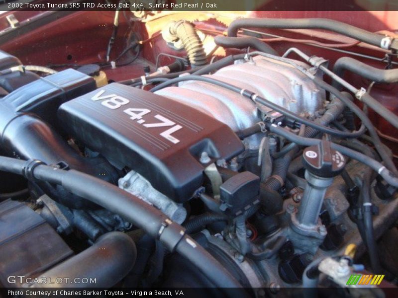 Sunfire Red Pearl / Oak 2002 Toyota Tundra SR5 TRD Access Cab 4x4