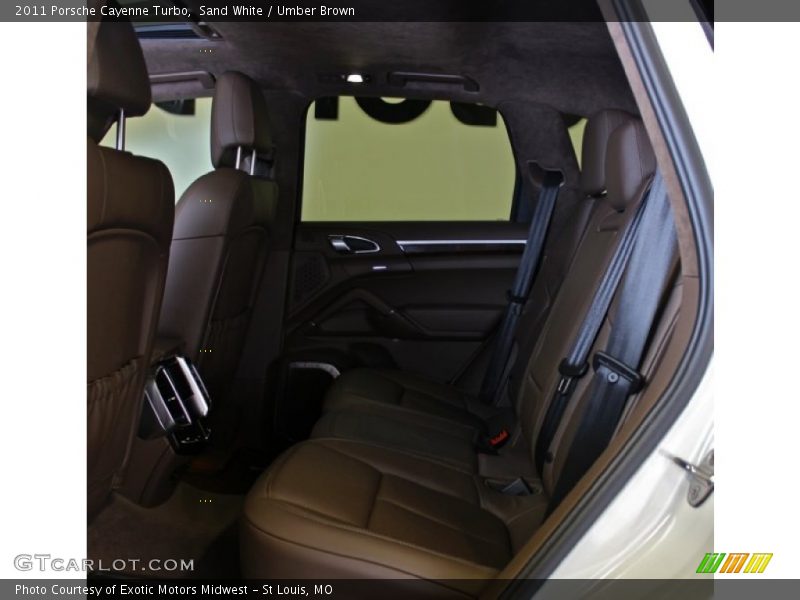 Sand White / Umber Brown 2011 Porsche Cayenne Turbo