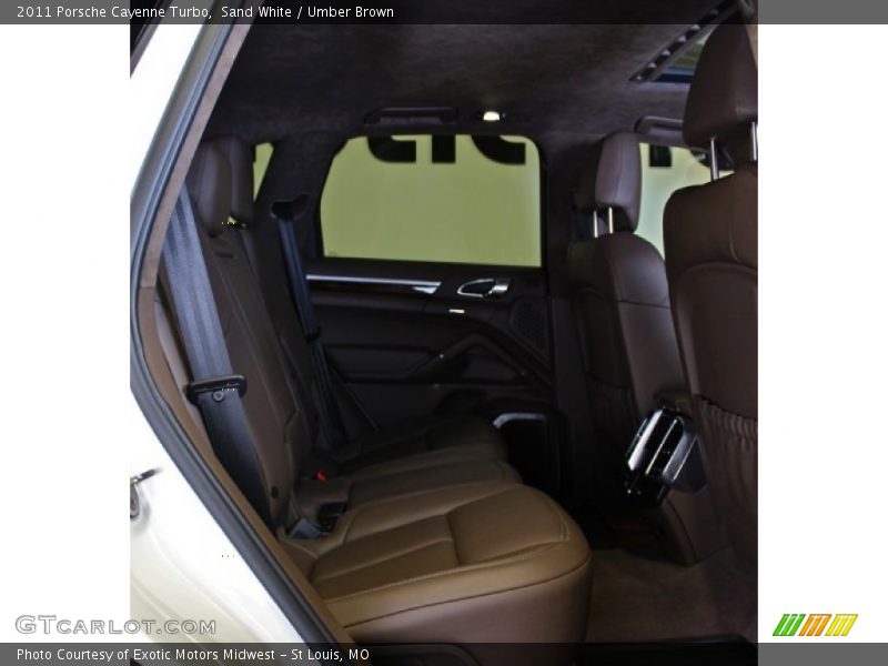Sand White / Umber Brown 2011 Porsche Cayenne Turbo