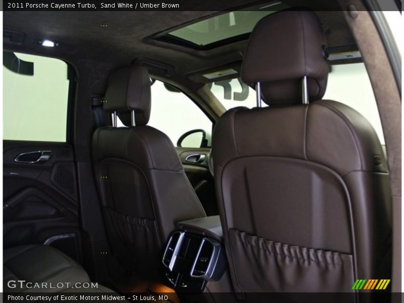 Sand White / Umber Brown 2011 Porsche Cayenne Turbo