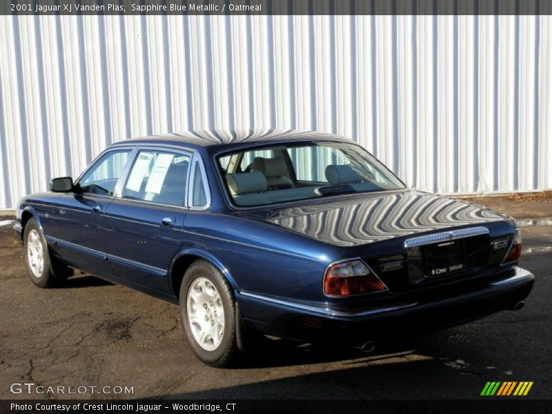 Sapphire Blue Metallic / Oatmeal 2001 Jaguar XJ Vanden Plas