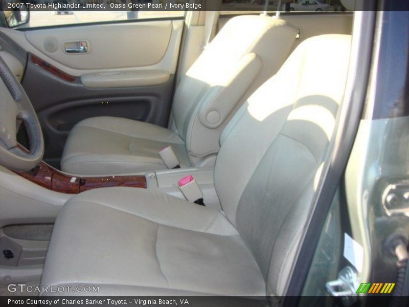 Oasis Green Pearl / Ivory Beige 2007 Toyota Highlander Limited