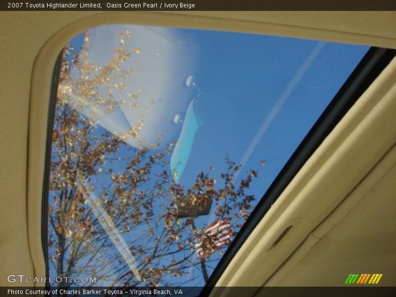 Oasis Green Pearl / Ivory Beige 2007 Toyota Highlander Limited