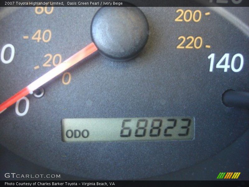 Oasis Green Pearl / Ivory Beige 2007 Toyota Highlander Limited