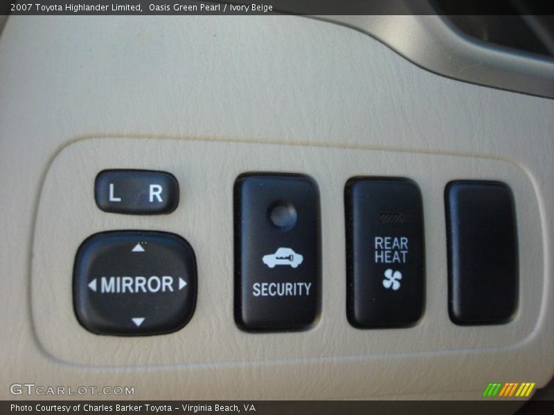 Controls of 2007 Highlander Limited