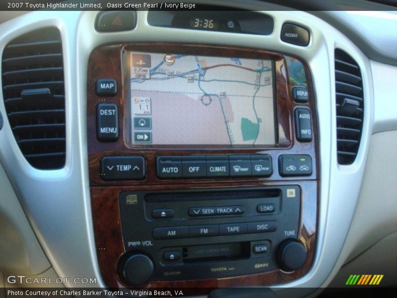 Navigation of 2007 Highlander Limited