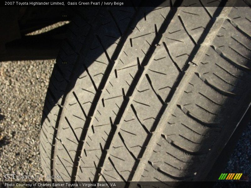 Oasis Green Pearl / Ivory Beige 2007 Toyota Highlander Limited