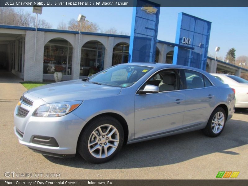 Silver Topaz Metallic / Jet Black/Titanium 2013 Chevrolet Malibu LT