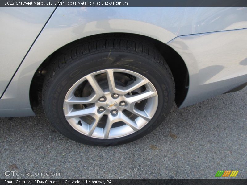 Silver Topaz Metallic / Jet Black/Titanium 2013 Chevrolet Malibu LT