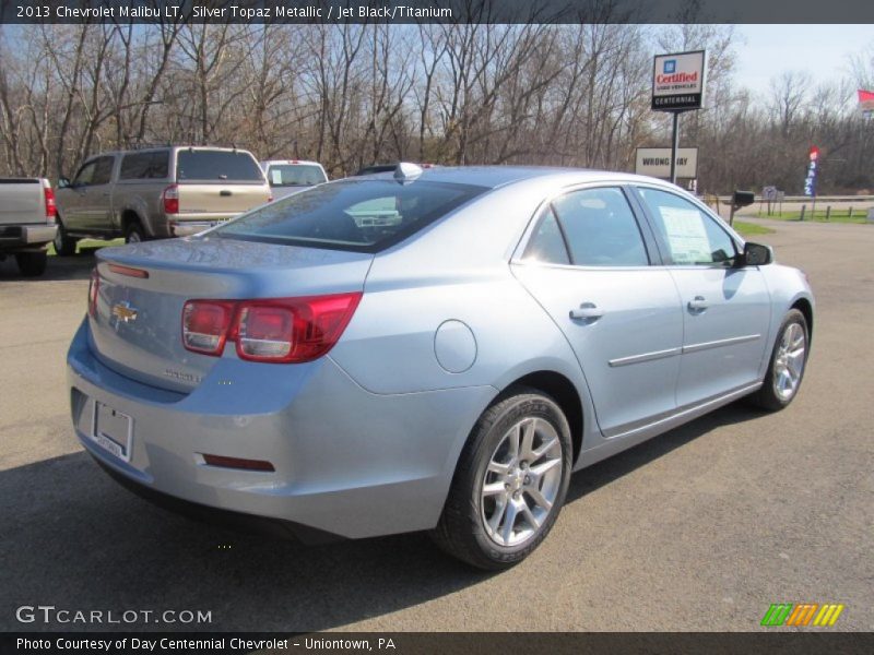 Silver Topaz Metallic / Jet Black/Titanium 2013 Chevrolet Malibu LT