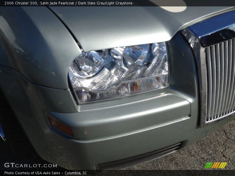 Satin Jade Pearlcoat / Dark Slate Gray/Light Graystone 2006 Chrysler 300