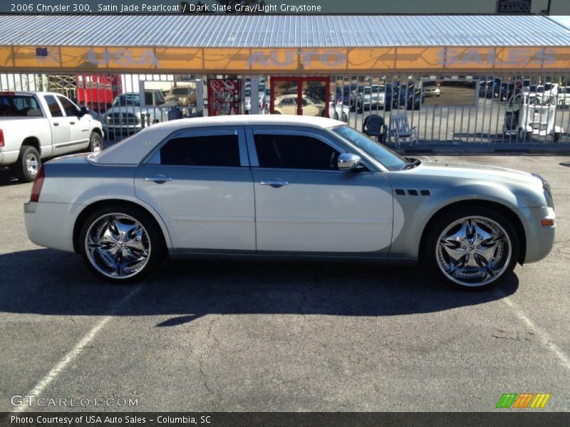 Satin Jade Pearlcoat / Dark Slate Gray/Light Graystone 2006 Chrysler 300