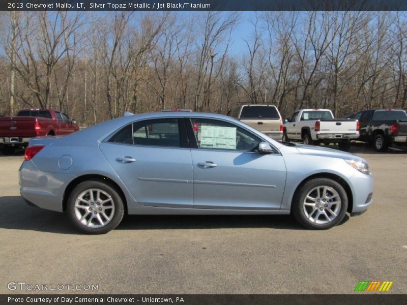 Silver Topaz Metallic / Jet Black/Titanium 2013 Chevrolet Malibu LT